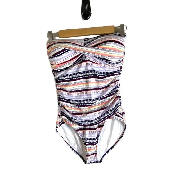 Anne Cole Twist-front Ruched OnePiece Swimsuit - Picture 1 of 9